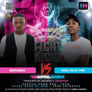 Asihlangane A Event poster for Fight Night - Vongza vs. Mdu Aka Trp