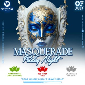 Asihlangane A Event poster for Masquerade Fiday Night