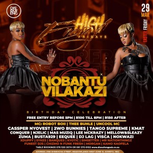 Asihlangane A Event poster for High Energy Fridays 